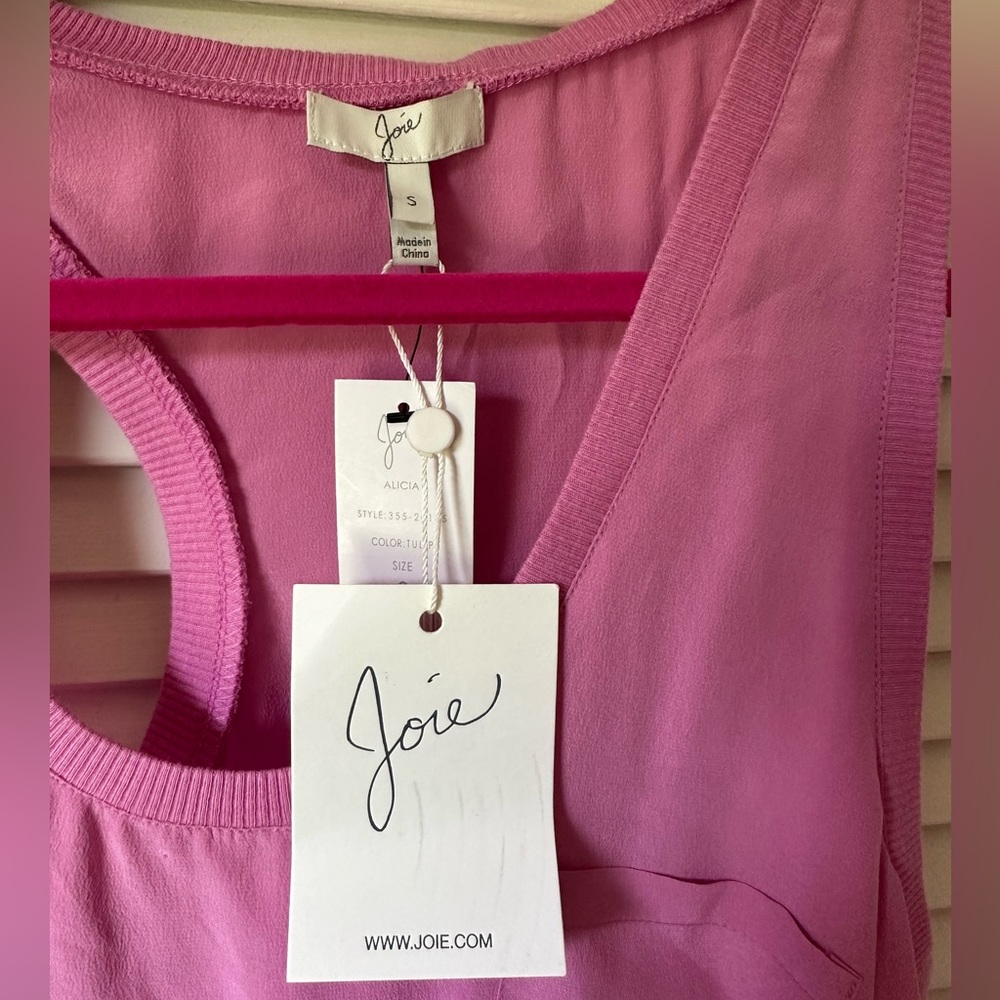 Joie Alicia Silk Racer-back Top